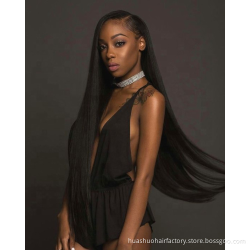 32 34 36 38 Malaysian Indian Straight Cuticle Hair Weave  Bundles , 100% 10A Brazilian Virgin Long 40 Inch  Peruvian Human Hair